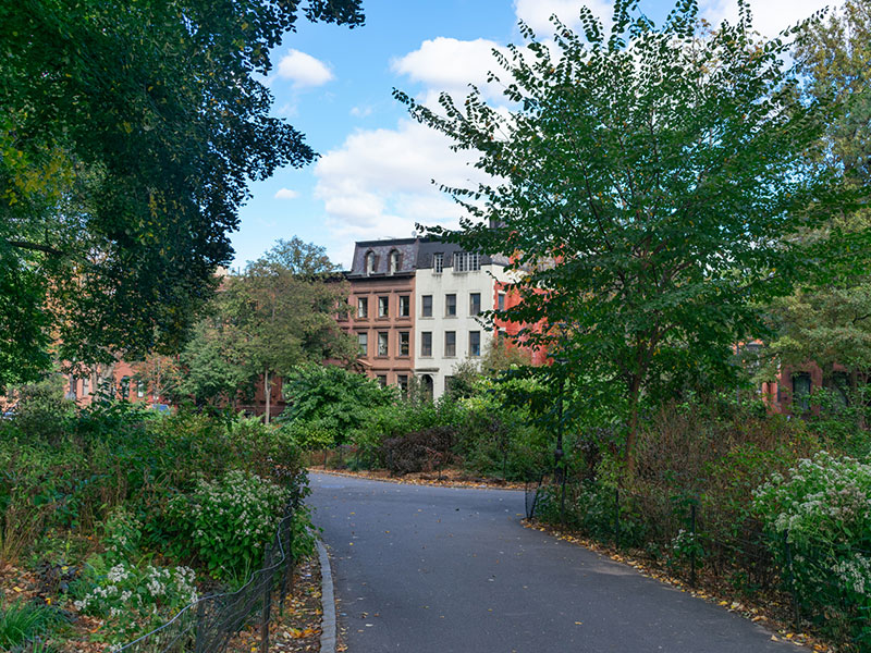 Empty Path at Fort Green Park